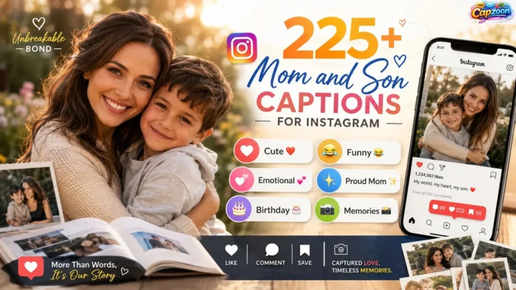 Mom and Son Captions for Instagram