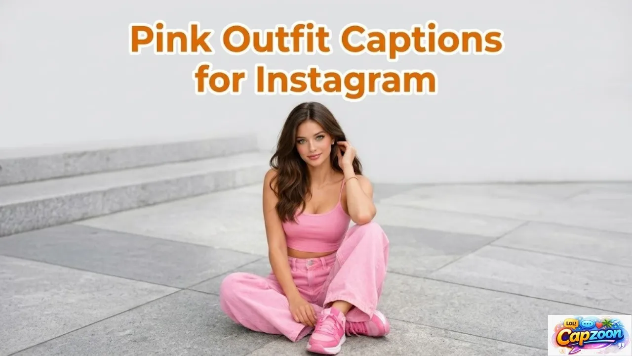Pink Outfit Captions for Instagram