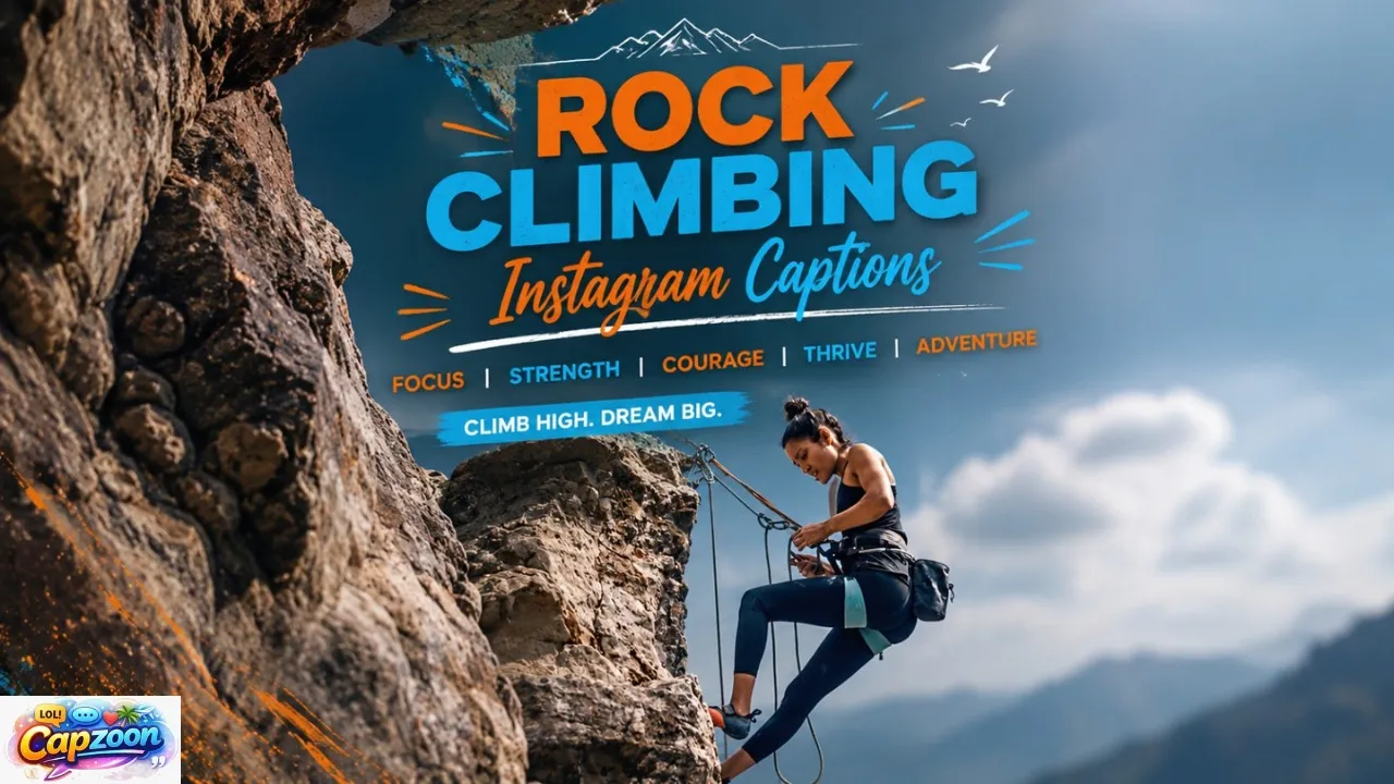 Rock Climbing Instagram Captions