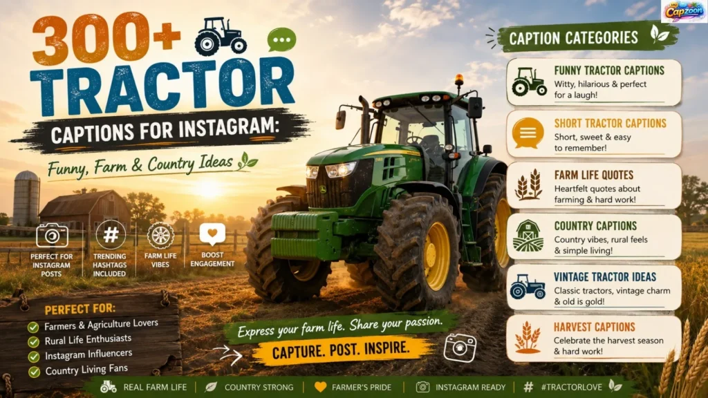 Tractor Captions for Instagram