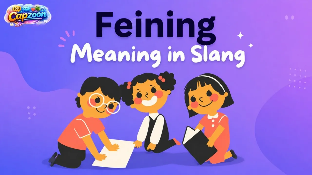 Feining Meaning in Slang