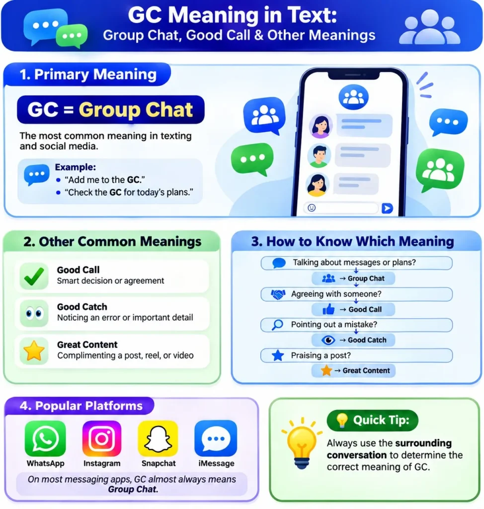 GC Meaning in Text