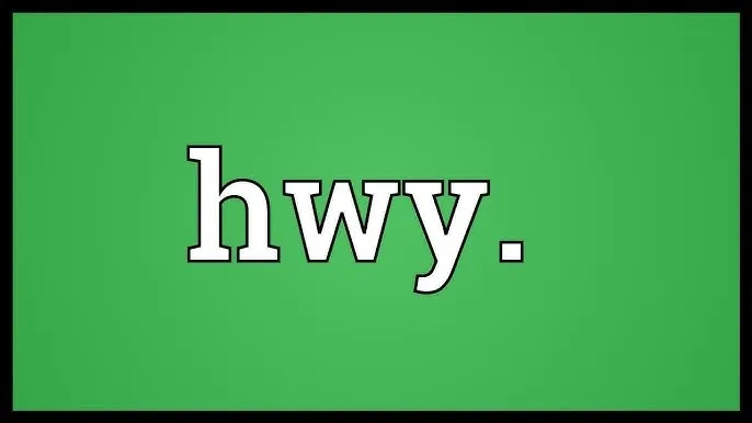 HWY Meaning in Text