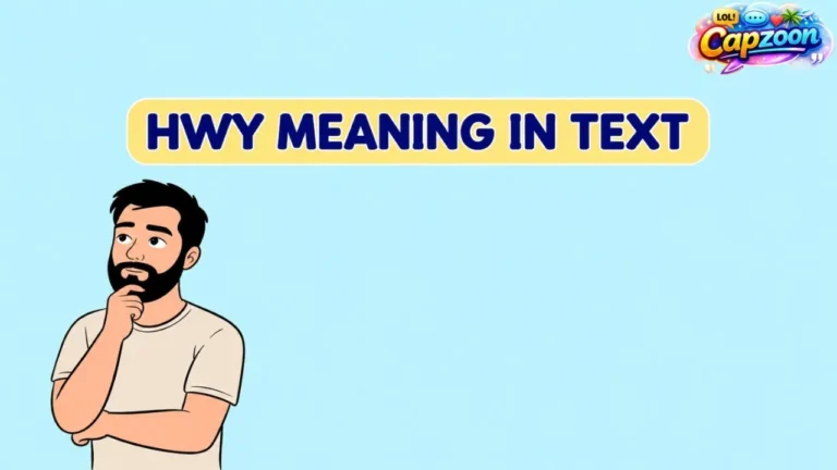 HWY Meaning in Text